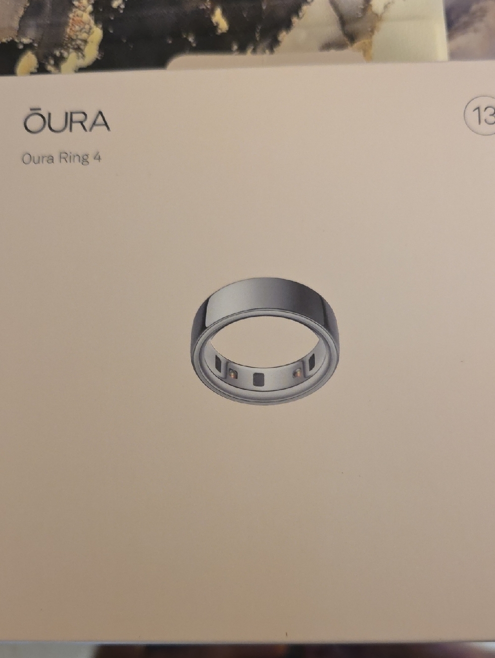 Oura Ring 4 — Silver Polished Smart Ring - Size 13